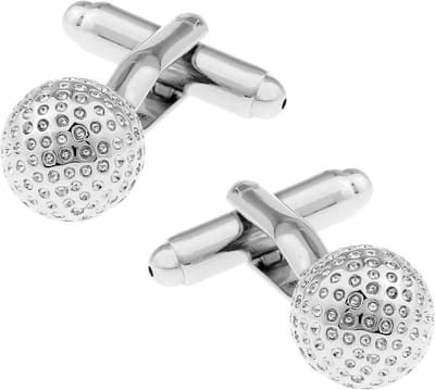 Amanto Manchetknopen Auck - 316L Staal - Sport - Golfbal - ∅10mm