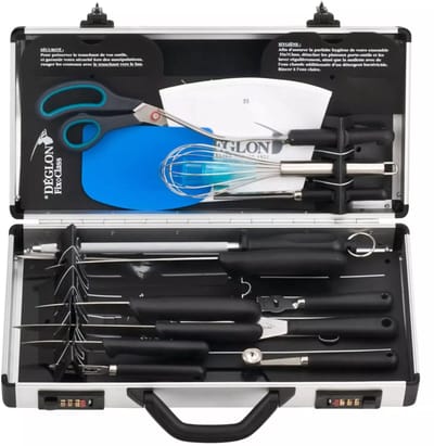 Déglon Gereedschapskoffer – Middelgroot – Schokbestendig – Veranderbare Code – 44,5 cm – Zwart/Aluminium