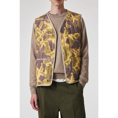 Paul Smith Quilted Gilet Yellow Größe: M | Jacken Outlet | Herren | Gelb