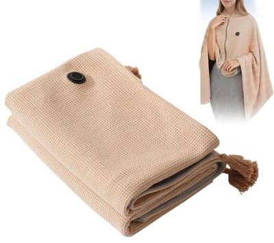 Elektrische deken, draadloze USB-verwarmingsdeken (zonder draagbare batterij) - Beige elektrische deken