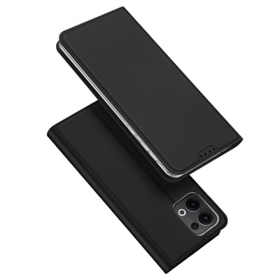 Dux Ducis Slim Softcase Bookcase voor de Oppo Reno 13 - Zwart