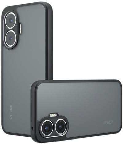 Coverup Hoesje - Geschikt voor Xiaomi Poco F7 Hoesje - Coverup Mat Transparante Back Cover met Camera Cover - Zwart