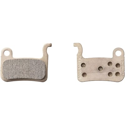 Shimano M06-MX Metalen Schijfremblokken – Gesinterde Remblokken voor 2-Zuiger Remklauw – Zonder Koelvinnen – Stalen Achterplaat – 1 Paar
