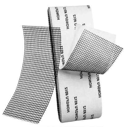 Mosquito Net Reparatietape voor Insectenbescherming - Onzichtbare Plakband voor Ramen en Deuren, 5 cm x 2 m (Zwart)