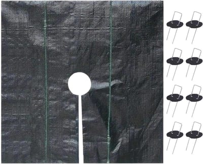 Tuindoek - Bodembedekker - Onkruid Vrij - Met Grondpennen - 15 x 15 Meter - Zwart