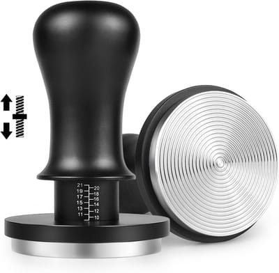 Gekalibreerde Espresso Koffiestamper 58mm met Vaste Druk en Geribbelde Basis