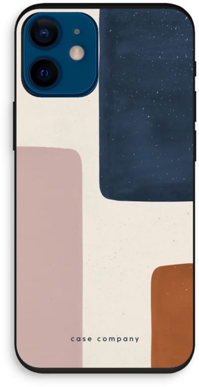 Case Company® - Hoesje geschikt voor iPhone 12 mini hoesje - Geo #5 - Biologisch Afbreekbaar Telefoonhoesje - Bescherming alle Kanten en Schermrand