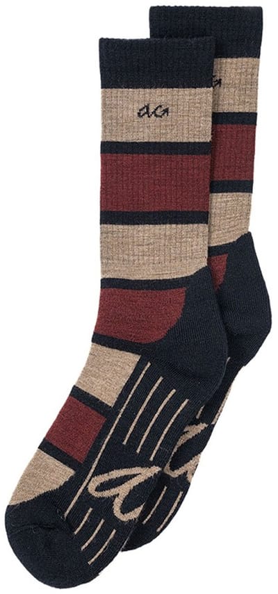 Alfredo Gonzales Wandelsok Wol Hike plain AG-SW-HIPATCH 131 Bordeaux S(38-41)