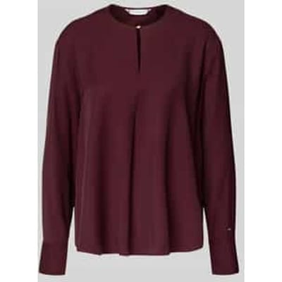 Relaxed fit blouse met lange mouwen van pure viscose