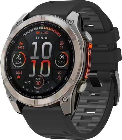 Stravo Siliconen bandje in Fenix 8 Stijl voor Garmin Fenix 5 (Plus)/Fenix 6 (Pro)/Fenix 7 (Pro-Sapphire-Solar)/Fenix 8-47mm/Fenix E-Garmin Epix (Pro) Gen 2-47mm - Quickfit 22 / 22mm band voor Garmin smartwatches - Horlogebandje - Zwart/Grijs