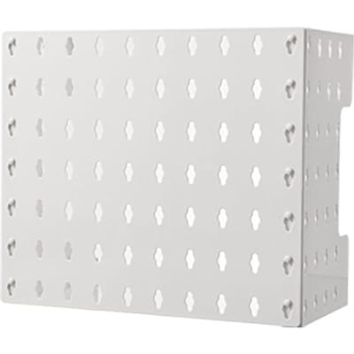 Pegboard Wandgemonteerde Display Multifunctioneel Ponsvrij Opbergrek Gas Waterverwarmer Pijpafdekking white