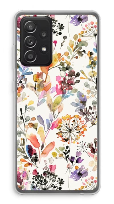 Hoesje geschikt voor Samsung Galaxy A52s 5G hoesje - Wilde grassen - Soft Cover Telefoonhoesje - Bescherming aan alle Kanten en Schermrand
