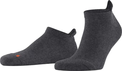 FALKE Cool Kick kort eenkleurig functioneel materiaal sneakersokken enkelsokken unisex grijs - maat 37-38