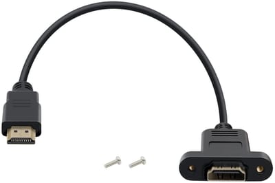 HDMI-kabel voor paneelinstallatie, flush-mount 4K 10 Gbit/s 60Hz voor Blu-Ray speler, HD Leveler en Xbox 360 (1,5 m)