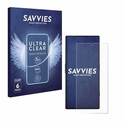 Savvies - Screenprotector voor ZTE Nubia Red Magic 8S Pro - Folie Beschermfolie transparant 6 Stuks