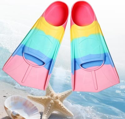 Korte Zwemvinnen van Silicoon voor Kinderen - Ideaal voor Snorkelen, Duiken en Training 30-32