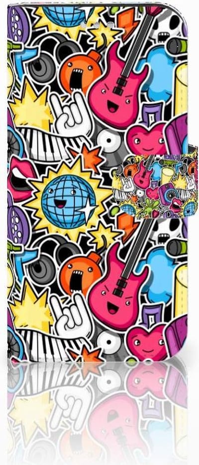 Samsung Galaxy S7 Wallet Case met Pasjes Punk Rock