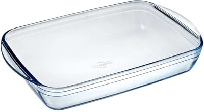 Cosy & Trendy rechthoekige glazen ovenschaal 3,6 liter - 39 x 24 x 6 cm - Ovenschotel schalen - Bakvorm