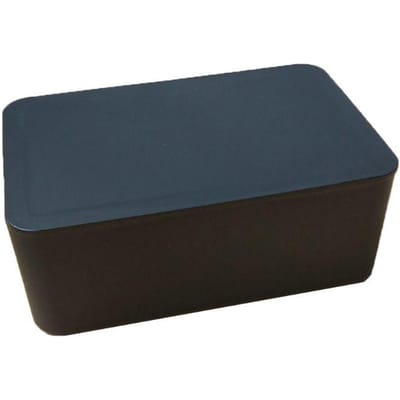 Distributeur de lingettes noires avec couvercle, étuis à serviettes légers, porte-mouchoirs utilitaires faciles à ouvrir et à fermer, boîte de rangement anti-poussière black