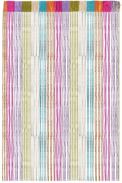 Dailygoods - Meerkleurig Draadgordijn, Kleurrijk Draadgordijn, 90X200 cm Regenboog Vliegengordijn, Deurgordijn in Dauwdruppel-Design, Ruimteverdeler Raamdecoratie, voor Eetkamer, Slaapkamer, Bruiloft, Restaurant