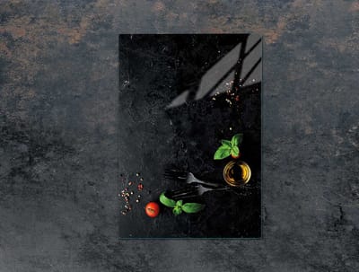 TMK ArtDeko - Snijplank - 35x52 cm - Glas - Imitatie leisteen