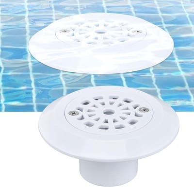 Vloergoot voor Zwembaden, Plastic Waterafvoer, Wit, Geschikt voor Zwembaden en Waterinlaten, Duurzaam en Betrouwbaar