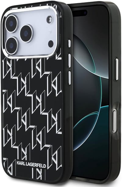 Karl lagerfeld telefoonhoesje voor iPhone 17 Pro - MagSafe geschikt - Zwart