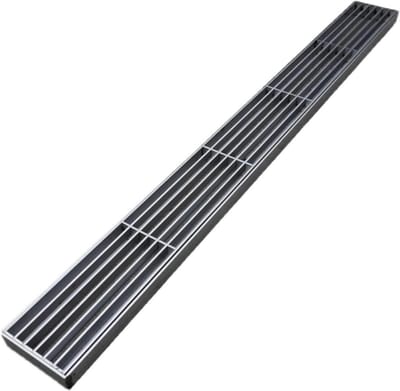 Laag Profiel Vloerroosters - Lineaire Afvoer - Efficiënte Drainage - Roestvrij Staal - 100 x 20 x 3 cm - Zilver