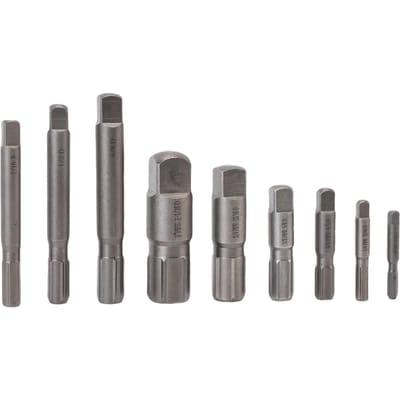 Ensemble Extracteur de Tuyaux 9 Pièces Acier CrMo Kit d'Outils d'Extraction de Tuyaux Cassés avec Boîte de Rangement pour Entretien