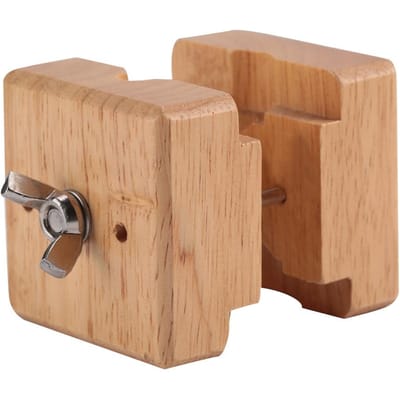 Professionele Houten Horlogekast Houder Blok Bankschroef Klem Uurwerk Reparatie Horlogemaker Gereedschap brown