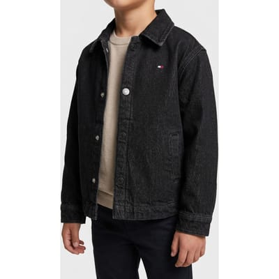 Tommy Hilfiger Boys Faded Graphic Denim Black Size: 3 | Jackets Outlet | Unisex | Zwart