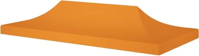 Partytent Dak - Luifel Tentdak - Buitenfeesten Organiseren - UV- en Weerbestendig - 6 x 3 m - Oranje