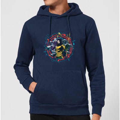Aquaman Circular Portrait hoodie - Navy - S