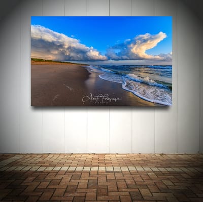 Canvas schilderij 120x80cm – Beach – Strand - Woonkamer - Slaapkamer - Keuken decoratie accessoires - schilderijen - Woonkamer - Wanddecoratie slaapkamer - Muurdecoratie keuken - Wanddoek interieur binnen – Schilderij – Foto Woondecoratie huis – Woon