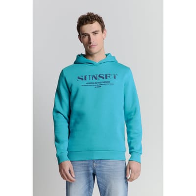 No Excess Sweater Hooded Seablue Maat: M | Hoodies Outlet | Heren | Blauw