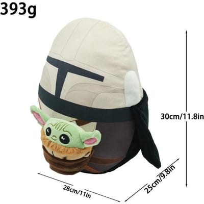 Nieuwe Film De Din Djarin Mandalorians En Grogus Pluche Zacht Gevuld Verzamelbaar Schattig Anime Randfiguur Pluche Pop Speelgoed Cadeau beige