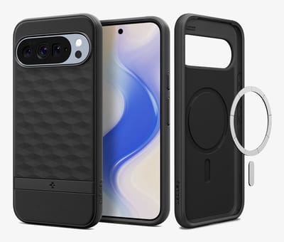 Spigen Parallax MagFit Hoesje Geschikt voor Google Pixel 10 Pro XL - Back Cover Compatibel met MagSafe / Qi2 - Zwart