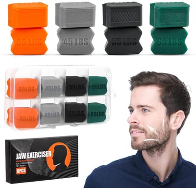 Dailygoods- Jawline Trainer 4 Weerstandsniveaus - Kaaklijn Trainer - Compact - Discreet - Voor Mannen/Vrouwen - Vermindert Gezichtsvet - Kaaktrainer