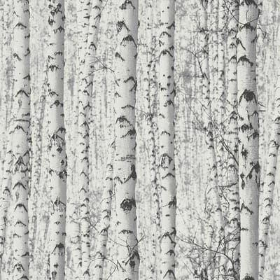 Natuur behang Profhome 387191-GU vliesbehang hardvinyl warmdruk in reliëf glad met natuur patroon mat wit grijs zwart 5,33 m2