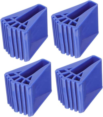 Ladder Voetkussens - Ladder Accessoires - Veilig Werken - Antislip Rubber - 9.30X6.40X6.30CM - Blauw
