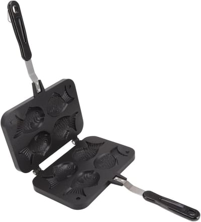 MTTproducts- Bakpan Aluminium - Dubbele Bakpan - Antiaanbaklaag - Verbrandingsbeveiliging - Vaste Houder - Comfortabele Handgreep - Wafelmaker
