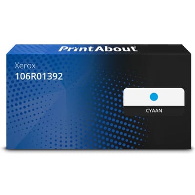 PrintAbout huismerk Toner 106R01392 Cyaan Geschikt voor Xerox