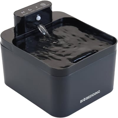 Draadloze Drinkfontein voor Katten & Kleine Honden – Automatische Sensor | Oplaadbaar | Stil│Bio Bedding