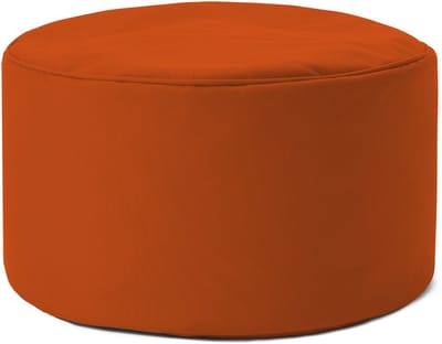 Lumaland Zitzak poef | Compacte zitzak met 3-in-1-functie: comfortabele poef, handig tafeltje en stijlvolle voetenbank voor binnen en buiten | Met flexibele EPS-vulling | Ø 25 x 45 cm