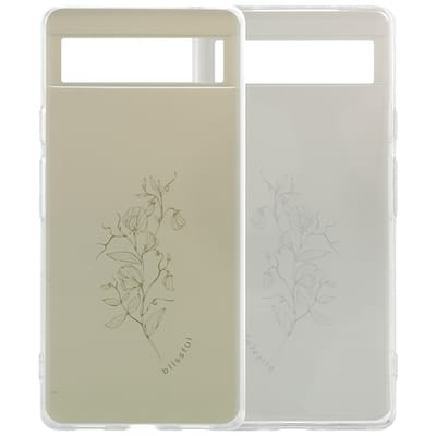imoshion Hoesje - Geschikt voor Google Pixel 6a - Design hoesje verpakking - Floral Green
