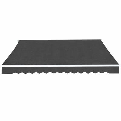vidaXL - Luifel - handmatig - uittrekbaar - 350 - cm - antraciet