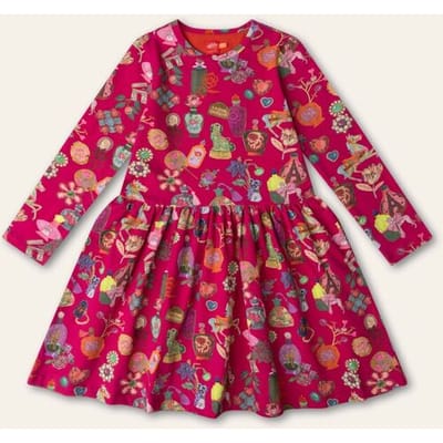 Oilily Dippa Jurk- maat140/10yr Bougainville