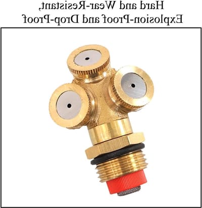 Set van 4 Spray Nozzles - Messing Mistsproeiers voor Tuinirrigatie, Groene Huizen en Landschapsverzorging