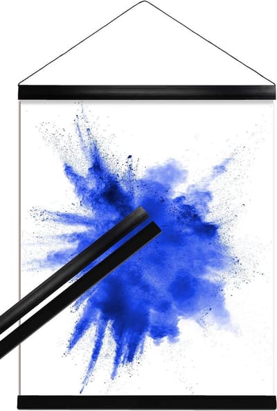 Poster ophangsysteem - Posterlijst - Decoratief ophangen - Magnetisch wisselsysteem - 51 cm - Zwart