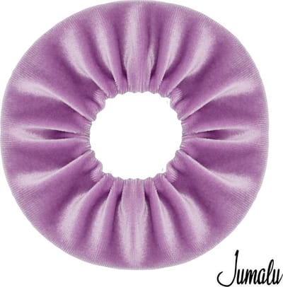 Jumalu scrunchie velvet haarwokkel haarelastiekjes - lila - 1 stuk